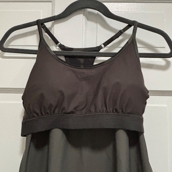 Old Navy Powersoft Performance Dress Black Green Camo S P petite pickleball - Picture 6 of 8